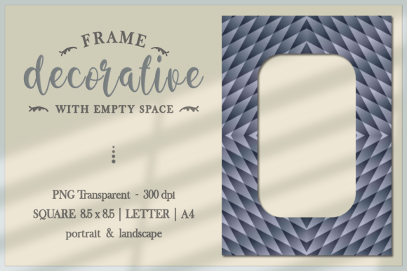 Download Geometric Motif FRAME PNG - Motif Collection