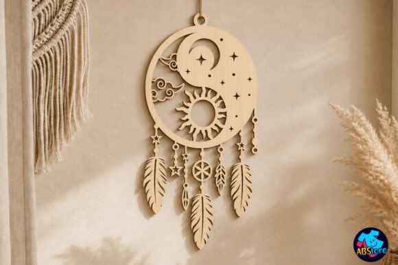 Download Boho Dreamcatcher Laser Cut Wall Art - Boho Collection