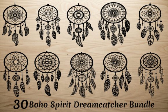 Download 30 Boho Spirit Dreamcatcher Bundle - Boho Collection