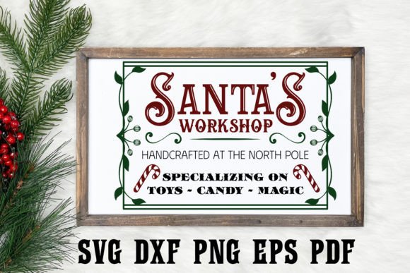 Download Santa’s Workshop Handcrafted SVG File - Handcrafted Collection
