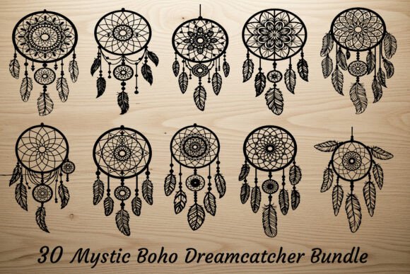 Download 30 Mystic Boho Dreamcatcher Bundle - Boho Collection