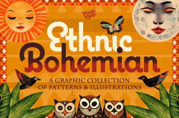 Download VVDS Ethnic Bohemian Graphic Collection - Collection Collection