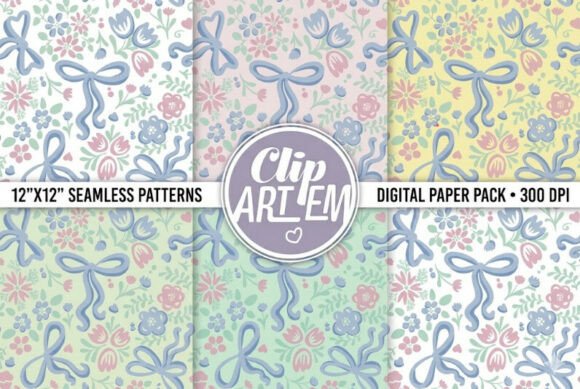 Download Spring Boho Bows Baby Pattern Floral - Boho Collection