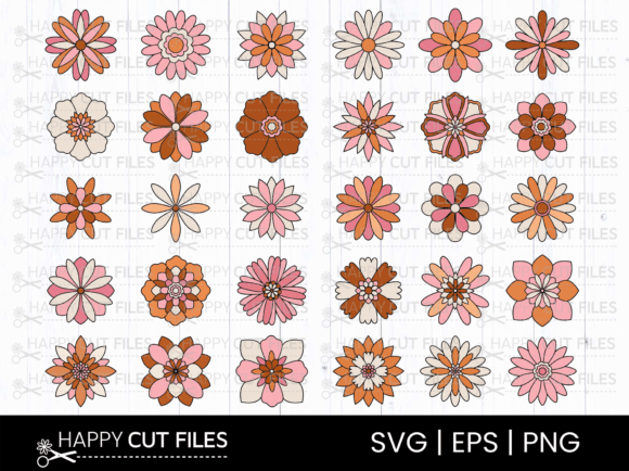 Download Boho Flower Svg Bundle Mandala Clipart - Boho Collection